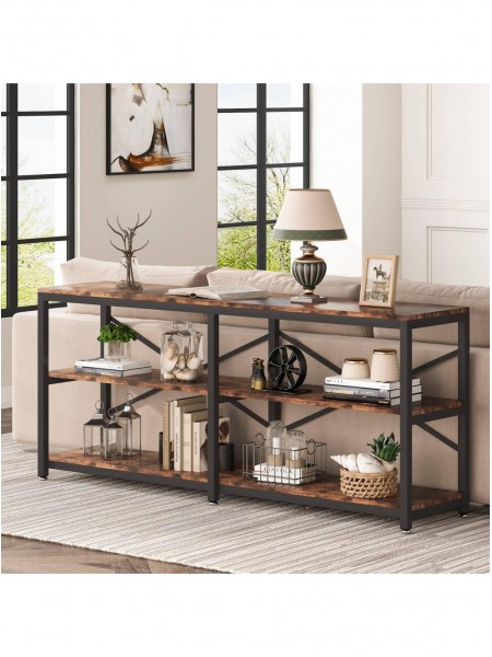 Стіл консольни 3-ярусний  у фойє з полицями для зберігання