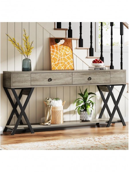 Стіл консольний із 2 ящиками із полицею Стіл консольний із 2 ящиками із полицею