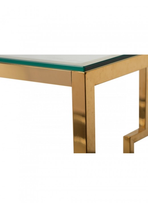 Консоль Vetro CL-3 прозорий/ золото , MSMLOFT