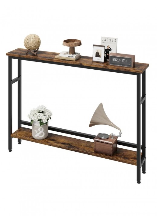 Вузький консольний столик 2-ярусний