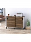 Тумба офісна розсувними дверима LS-1200-830 біла Loft design  MSMLOFT