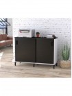 Тумба офісна розсувними дверима LS-1200-830 біла Loft design  MSMLOFT