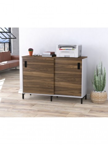 Тумба офісна розсувними дверима LS-1200-830 біла Loft design  MSMLOFT