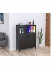 Тумба офіснаLTO-900-1200 антрацит Loft design  MSMLOFT