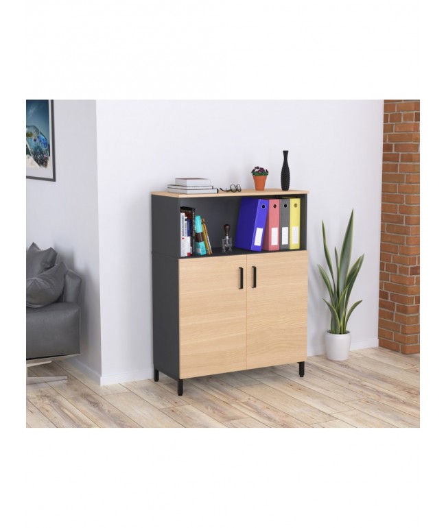 Тумба офісна LTO-900-1200 (антрацит) — MSMLOFT