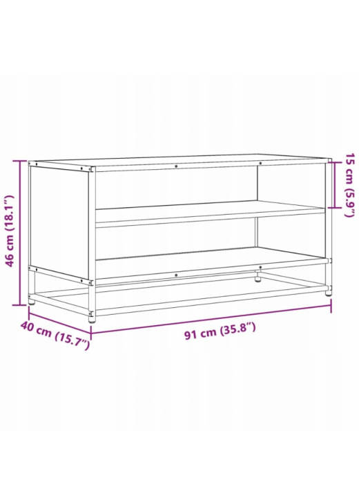 Тумба під телевізор, дуб сонома, 91x40x46 см Тумба під телевізор, дуб сонома, 91x40x46 см