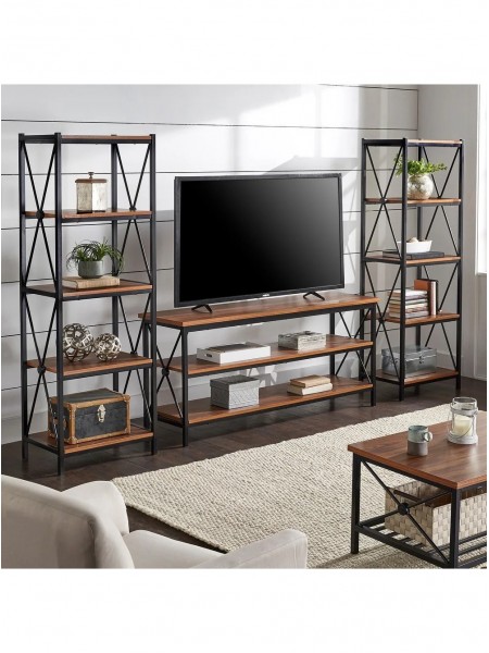 Metal Etagere TV Stand для телевізорів до 70"
