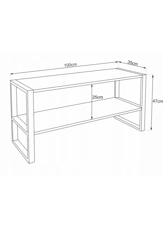 Тумба під телевізор Sonoma + біла