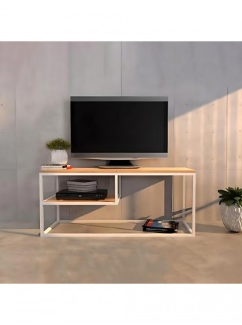 Тумба під телевізор металева у стилі MSMLOFT 600х1200х400 мм Дуб Сонома