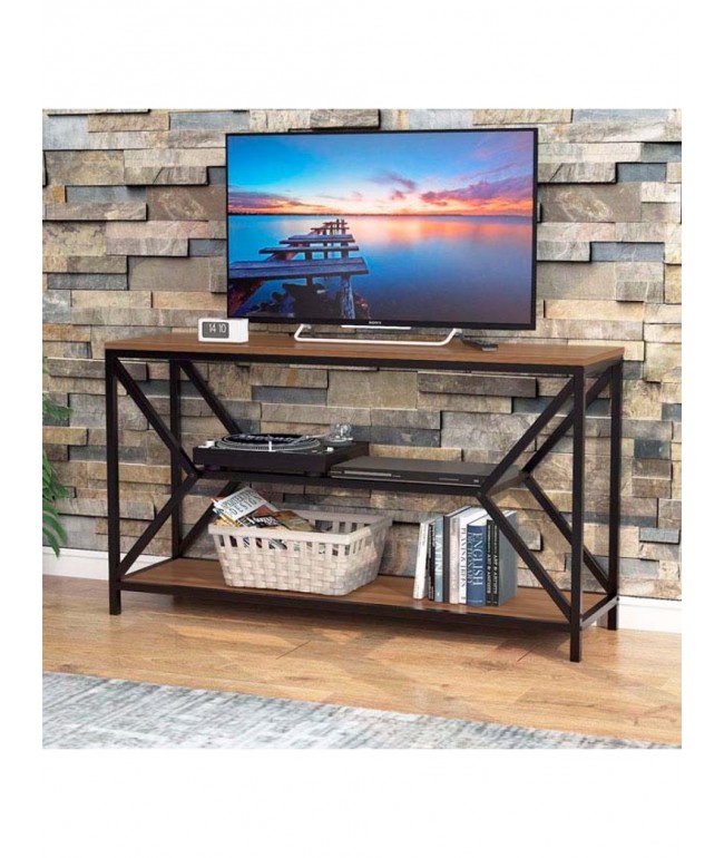 Тумба під телевізор MSMLOFT 130 см — металевий каркас