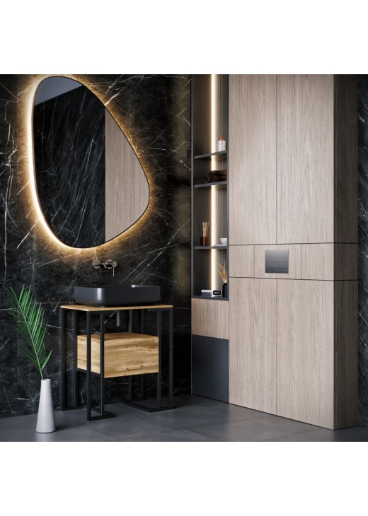 Консоль-тумба під умивальник у ванну кімнату в стилі лофт