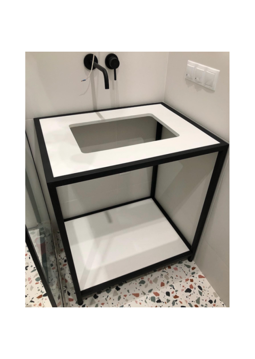 Тумба без дверей під раковину із ЛДСП у стилі лофт 750х850х600 мм