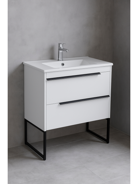 Тумбочка  Loft-Iron зі стільницею 65x55x43