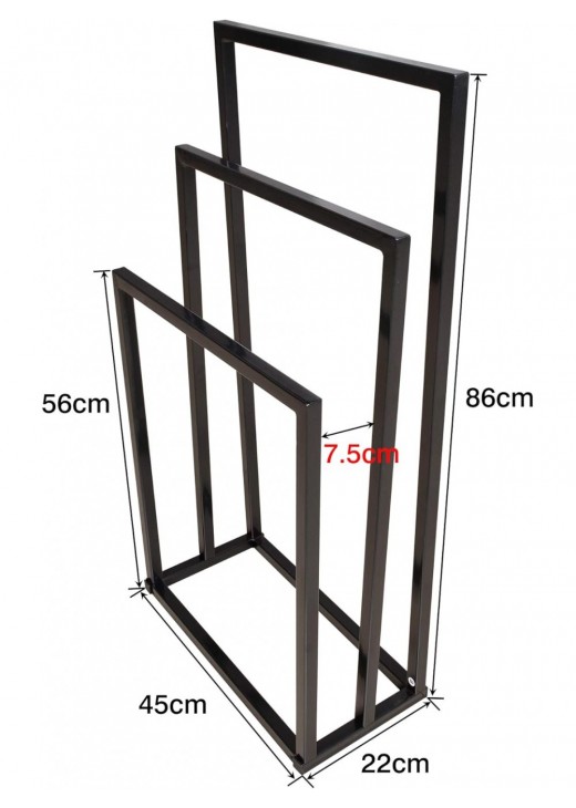 Вішалка для рушників 3 рівня для ванної