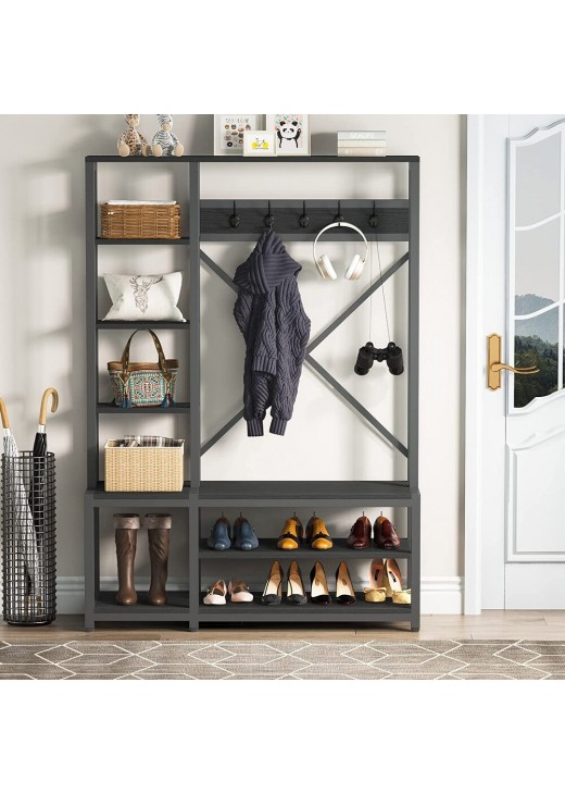 Вішалка 4в1 для передпокою з полицями Вішалка 4в1 для передпокою з полицями