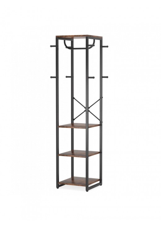 Вішалка для одягу з 4 полицями і 8 гачками