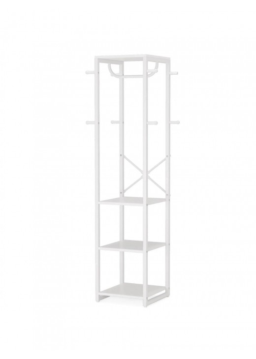 Вішалка для одягу з 4 полицями і 8 гачками