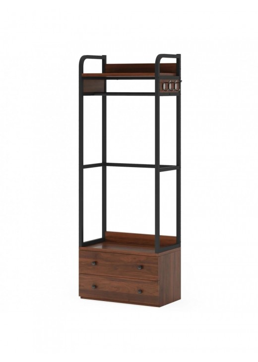 Вішалка для одягу з шухлядами