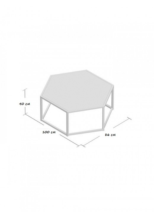 Журнальний столик у стилі MSMLOFT