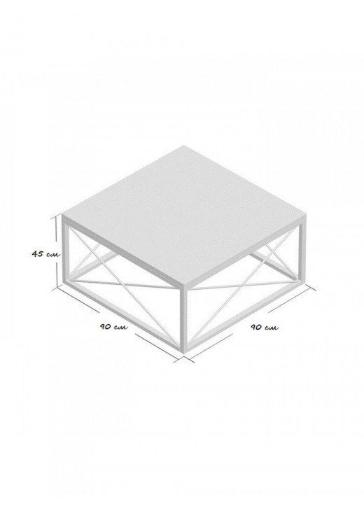 Журнальний столик у стилі MSMLOFT