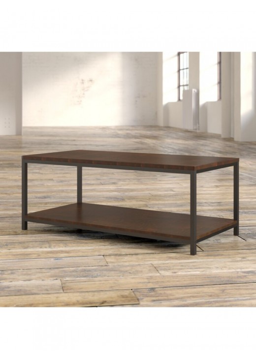 Журнальний столик у стилі MSMLOFT із полицею