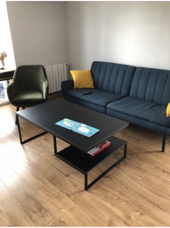 Журнальний столик у стилі MSMLOFT із полицею