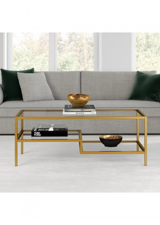 Журнальний столик у стилі MSMLOFT із полицями