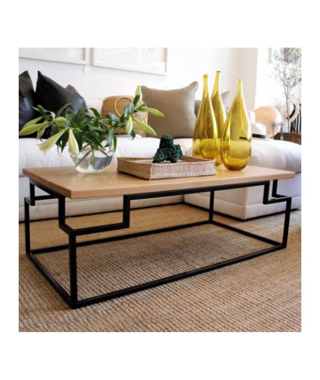 Журнальний столик MSMLOFT із металевим каркасом у стилі лофт