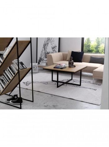 Журнальний столик у стилі MSMLOFT, металевий каркас 