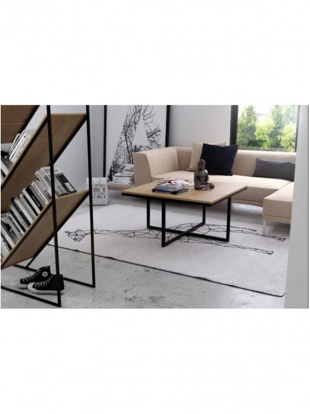 Журнальний столик у стилі MSMLOFT, металевий каркас 
