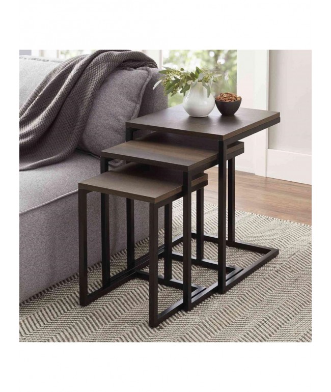 Набір журнальних столиків у стилі MSMLOFT 3‑в‑1