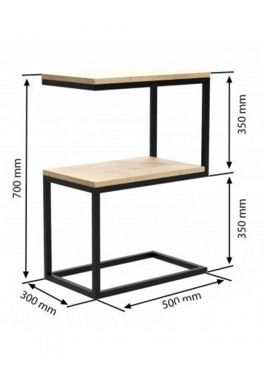 Приставний журнальний столик у стилі MSMLOFT Приставний журнальний столик у стилі MSMLOFT
