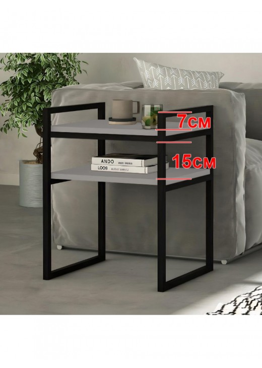 Приставний столик у стилі MSMLOFT каркас металевий Приставний столик у стилі MSMLOFT каркас металевий