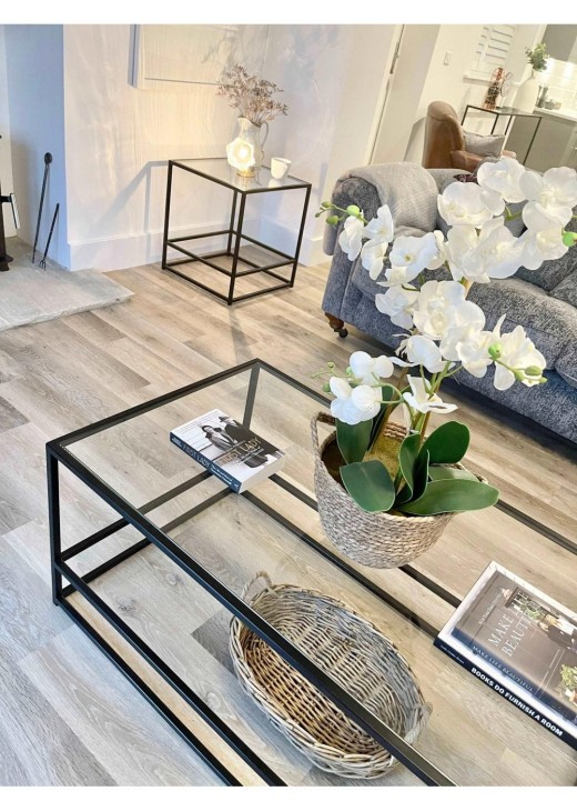 Журнальний столик Aria Glass Metal Журнальний столик Aria Glass Metal