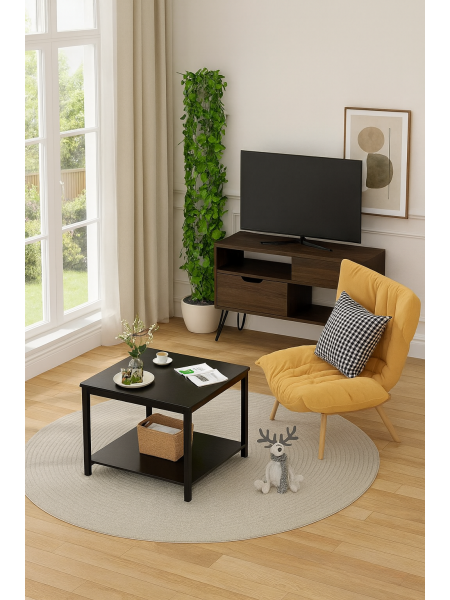 Cтолик 2-ярусний столик для кави та чаю, тумбочка для дивана