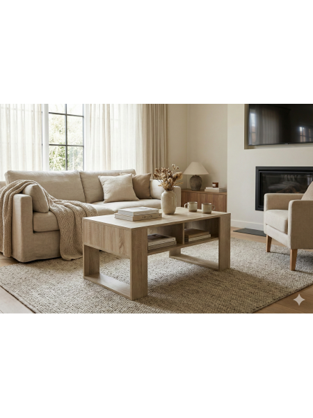 Журнальний столик 90x58x55см , дуб сонома