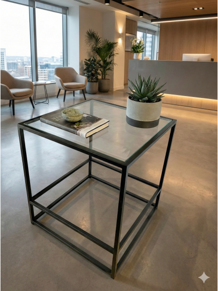 Журнальний столик Aria Glass Metal 