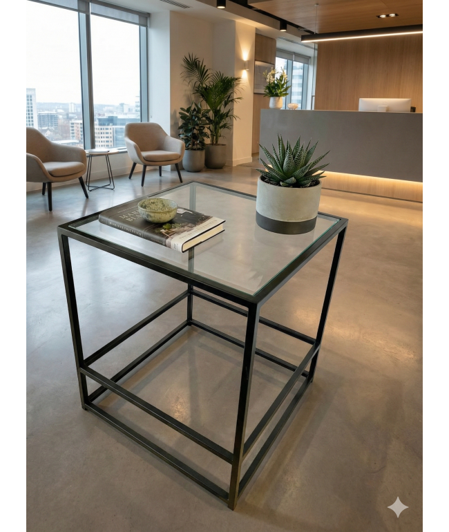 Журнальний столик Aria Glass Metal