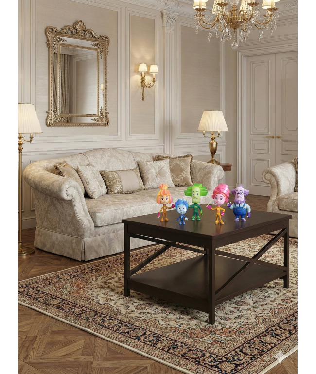 Квадратний Журнальний Столик Darek 88x88 — Лофт та Модерн