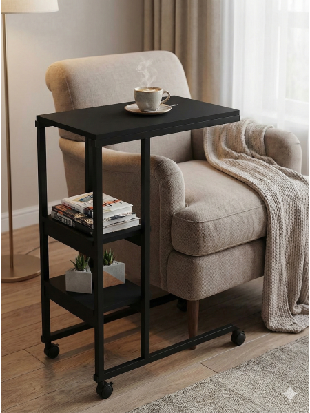 Приставний мобільний  столик Fit Yescasa