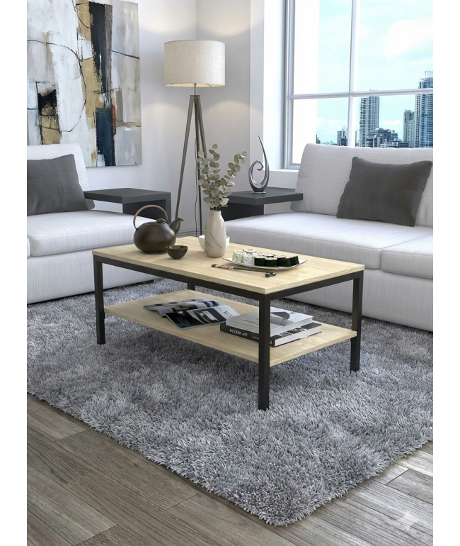 Журнальний столик L-1  з полицею (90x50 см)