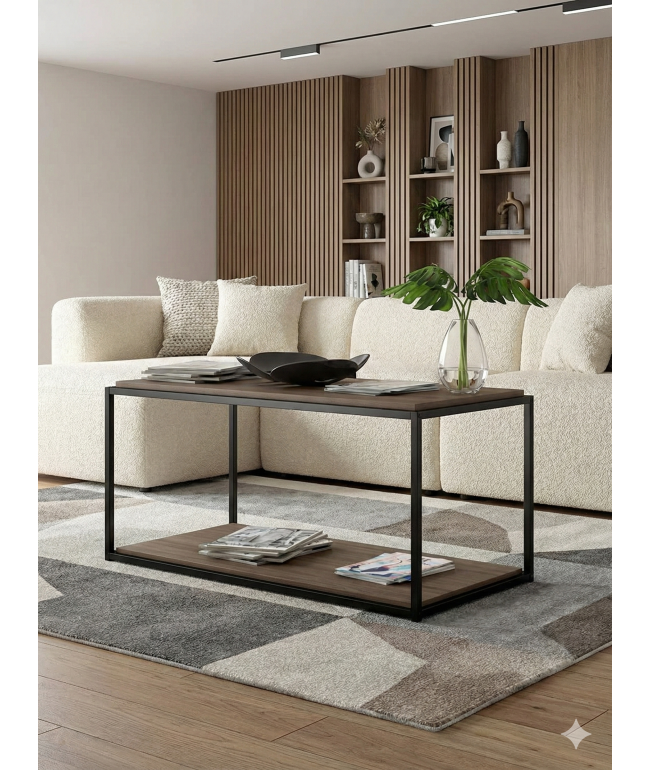 Журнальний столик Lexi: Естетика Лофту та функціональність