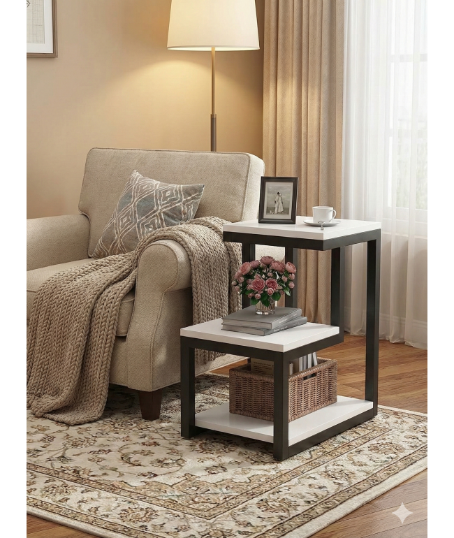 Приставний столик Лофт Cof-tab-220 міцний металевий каркас