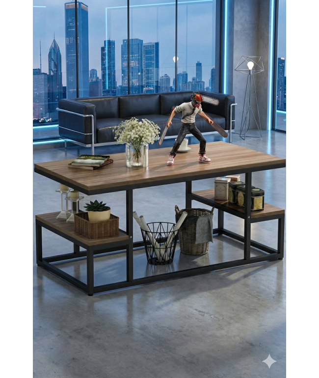 Журнальний столик ЖС 170: Комфортна висота та індустріальний шарм