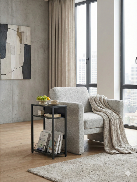 Приставний столик Rea, 3 рівні Приставний столик Rea, 3 рівні