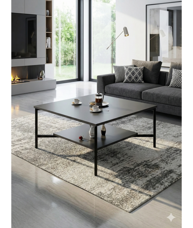 Квадратний журнальний столик Tromso в стилі Loft 