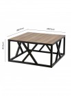 Журнальний столик Haught  із X-рамою