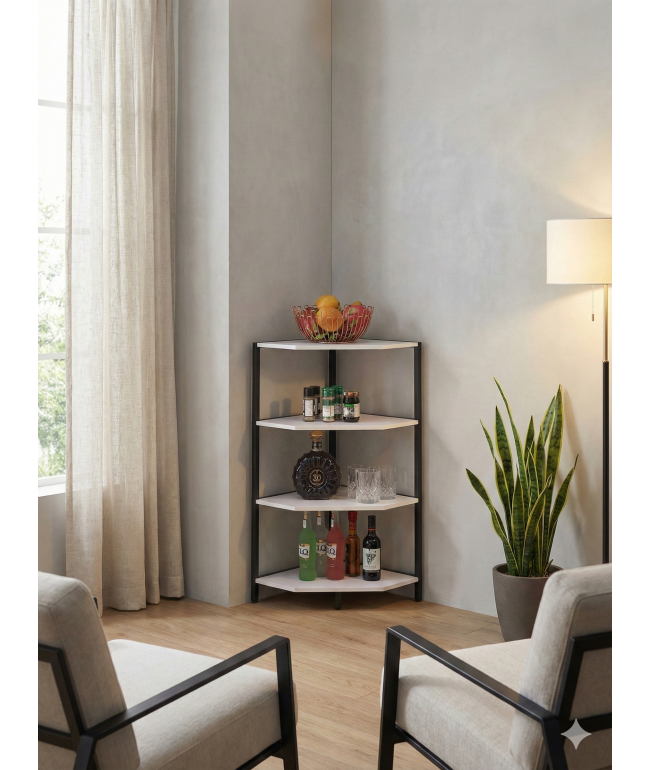 Столик-етажерка VECELO з чотирма полицями