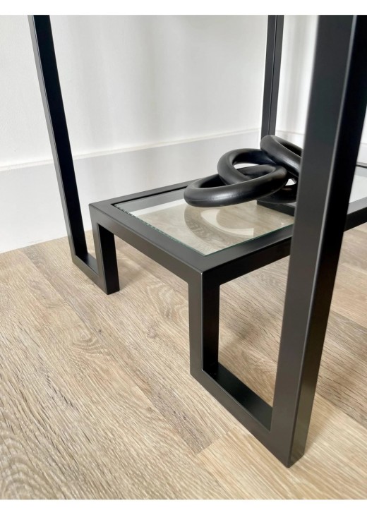 Журнальний столик Hudson Glass , чорний Журнальний столик Hudson Glass , чорний