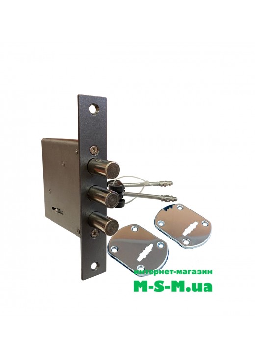 Замок МСМ сувальдный 3 ключа